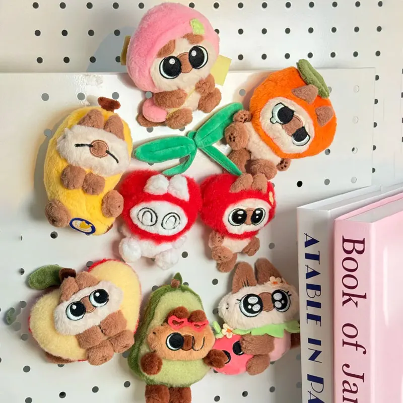 

Authentic Cat Small Bean Mud Fruit Flavor Series Fridge Magnet Hanging Ornament Blind Box Trendy Toy Collectible