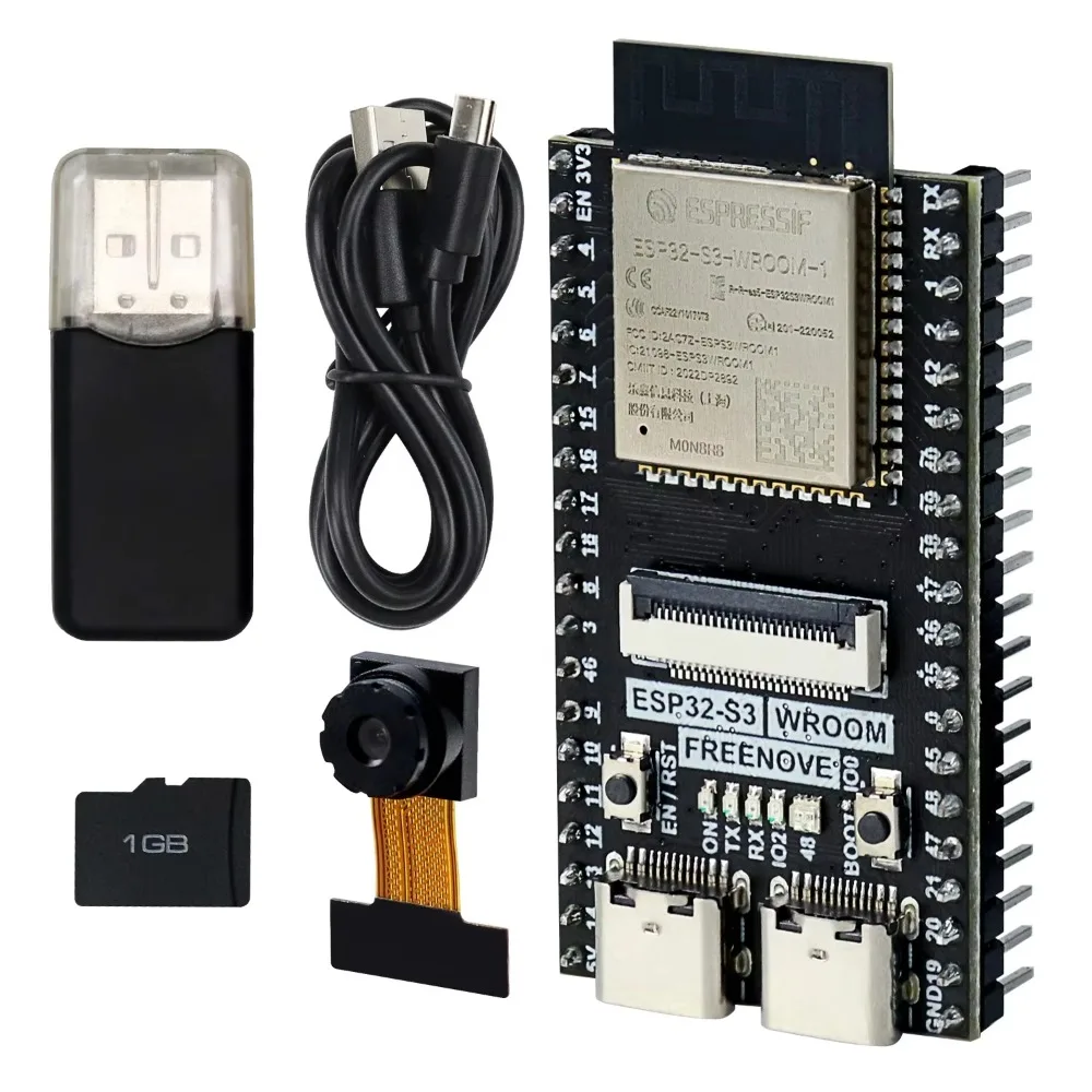 

ESP32-S3 WROOM N8R8 плата разработки карта памяти камеры 2812 подсветка