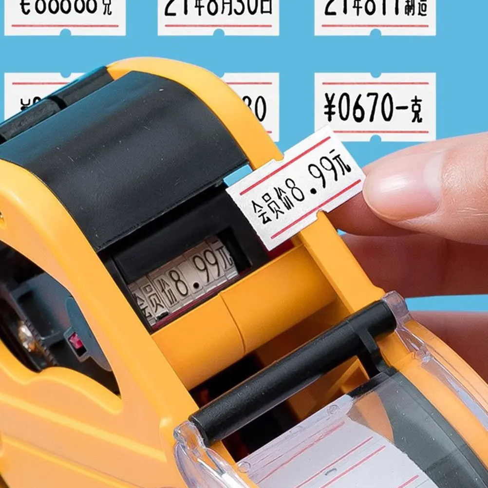 

10 Rolls Blank Pricing Labels White Adhesive For Retail Store Office Grocery Double