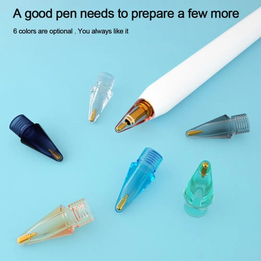 

Clear Replacement Tips Transparent Color For iPad Stylus Nib 1/2 Gen Tips for iPad/Apple Pencil/1st 2nd Generation