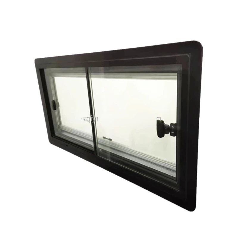 1100x450mm Aluminum Frame RV Camper Trailer Right Angle Sliding Window