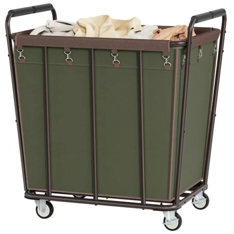 

Большая тележка для белья с колесами, 400 л, сверхмощная корзина для белья, органайзер, корзина на колесиках, сортировщик для хранения одежды, промышленный Di