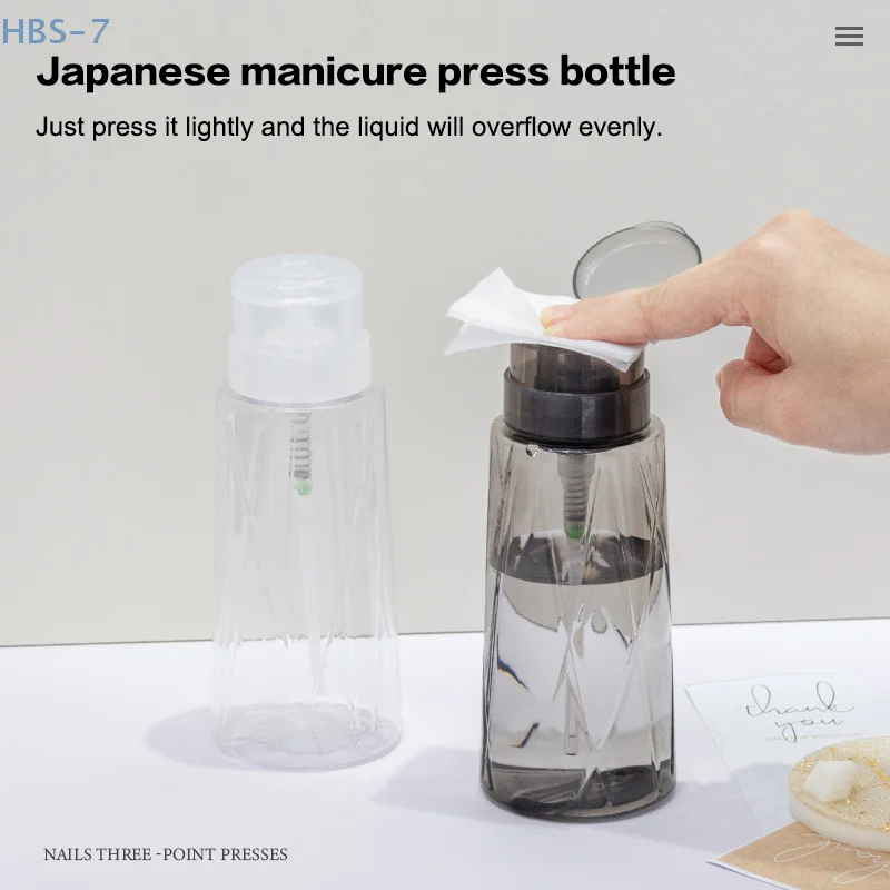 【HBS-7 】 Nail Everyday illable HI Africsouhaits Pompe Distributeur Nail Art Verhéritage Dissolvant Nettoyant Maquillage Bouteille Manucure Outil