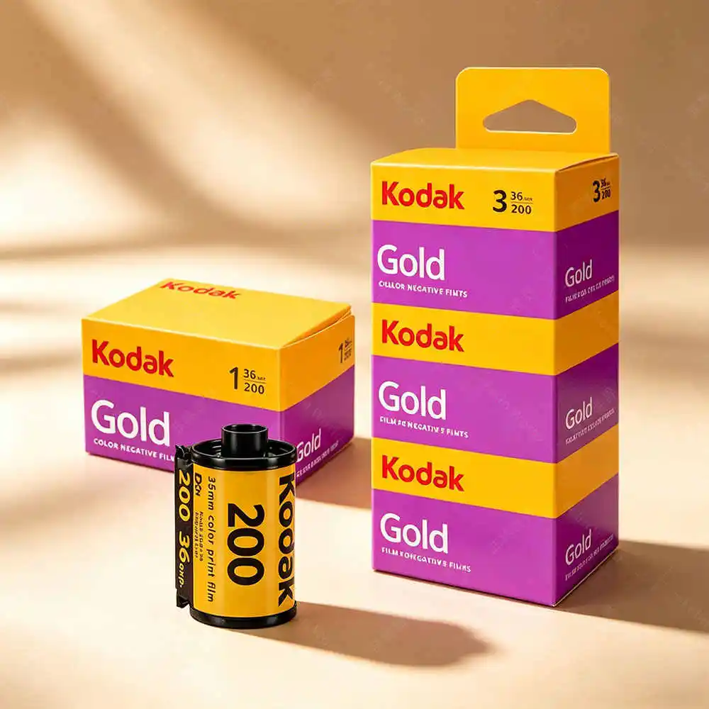 KODAK 36 Exposure Per Roll GOLD 200 35mm Film 1 2 5 6 10 Rolls For KODAK M35 / M38 Camera New Packaging (Expiration Date: 2027)