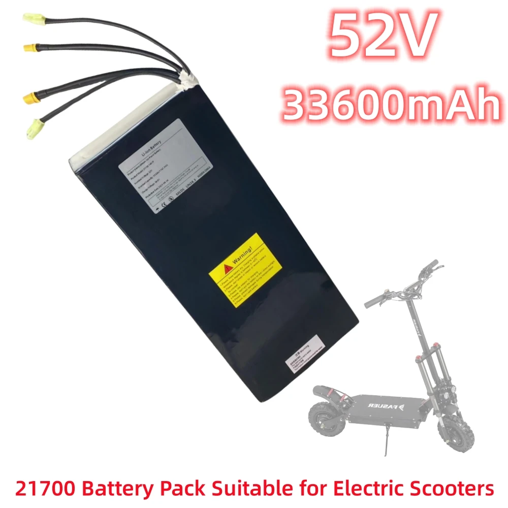 

52V 21700 33600mAh 14S7P Rechargeable Lithium Battery Pack 2000W Balance Car Electric Bicycle Scooter Tricycle Li ion Battery