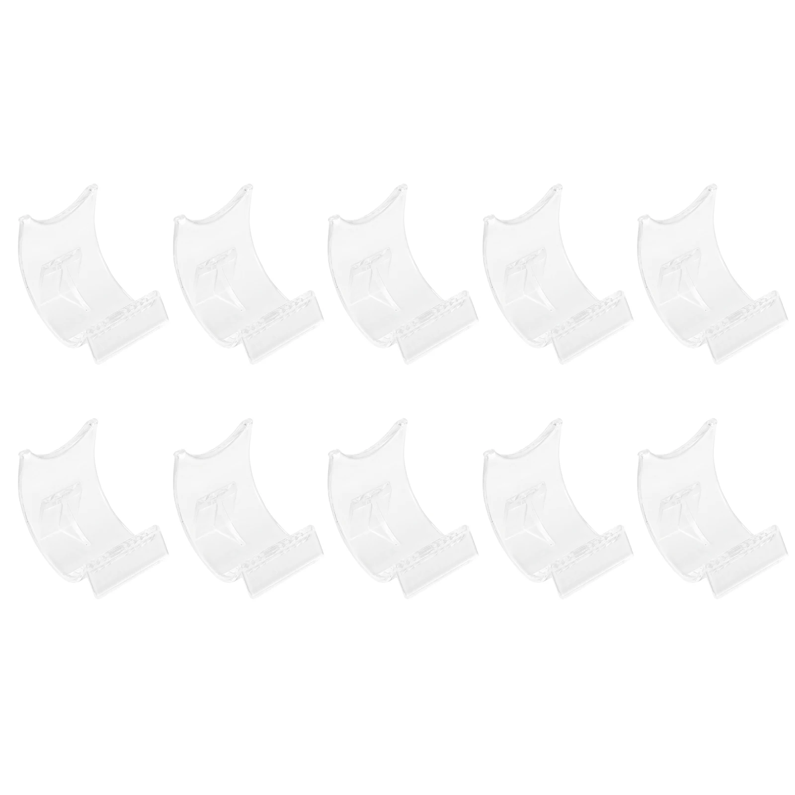 

10 Pcs Holder Transparent Display Rack Phone Stand Stands for Number Storage Acrylic