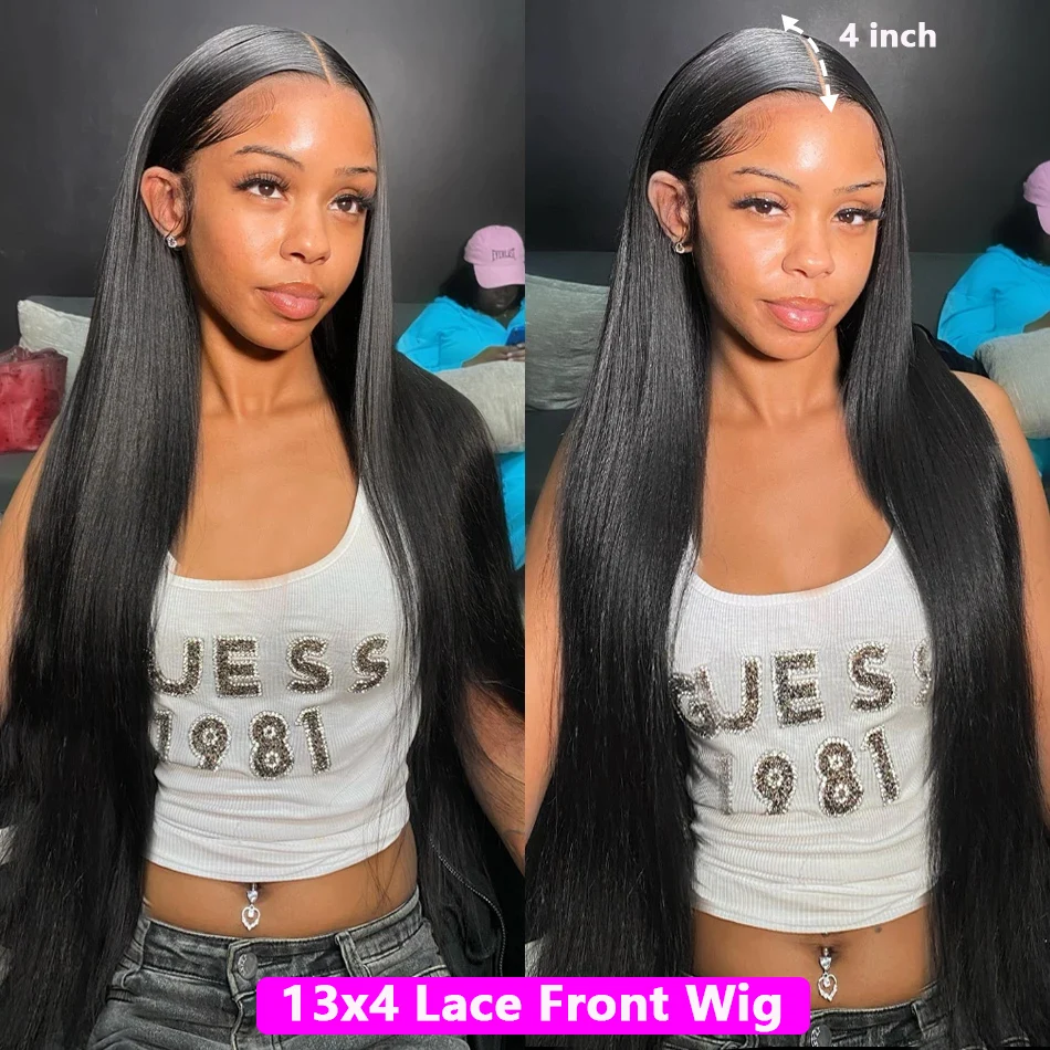 Glueless Wig Human Hair Ready to Wear Straight Preplucked 13x4 Pre Cut 4x4 Lace Closure Ready to Go Wig 13x6 360 Hd Frontal Wig