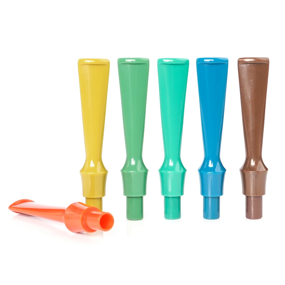 

1pc colored tobacco pipe mouthpiece straight handle saddle pipe mouthpiece acrylic 9mm pipe channel tenon outer diameter 10.3mm