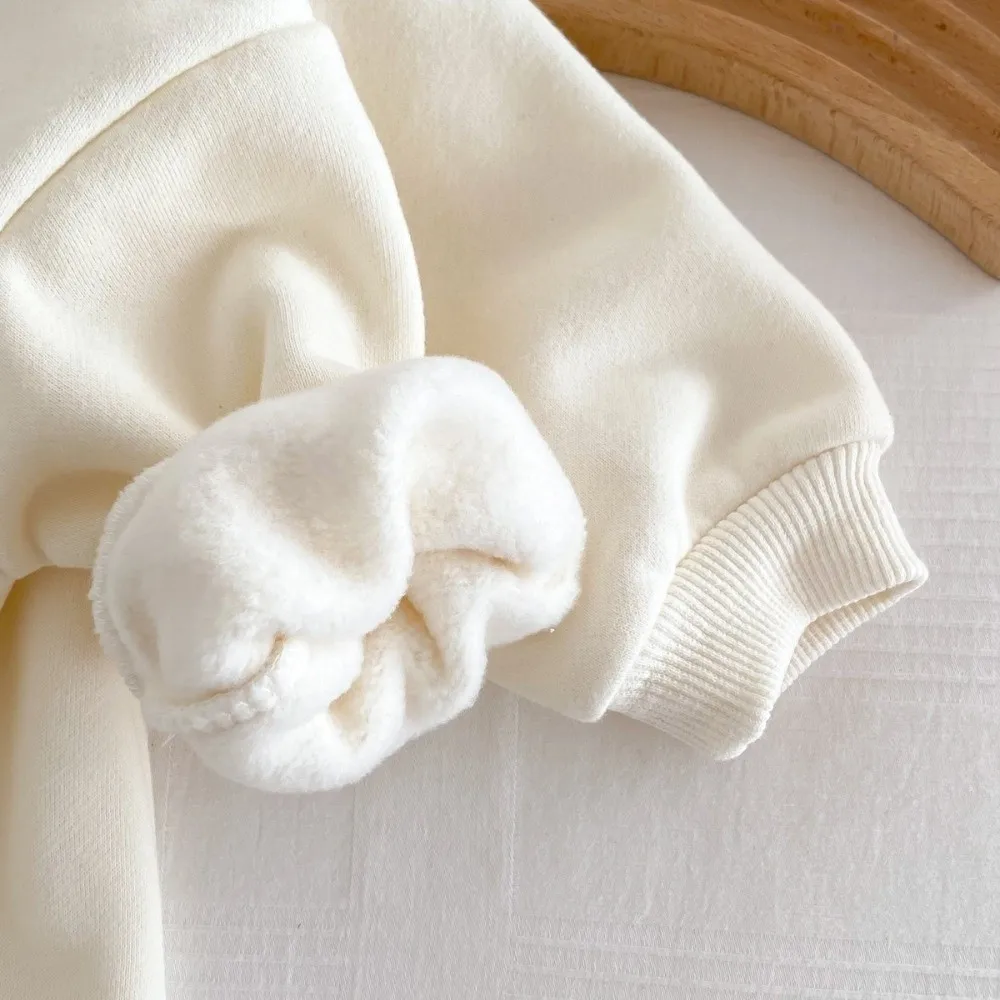 

Boys Girls Letters Print Christmas Romper Hooded Hooded Jumpsuit Christmas Jumpsuit Christmas