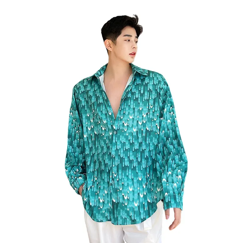 

VERSMA Korean Chic Chic Sun Protection Vintage Shirts Women Summer Oversized Hawaiian Beach Long Sleeve Shirt Men Dropshipping