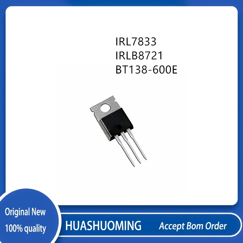 10Pcs/Lot   IRL7833 L7833 IRLB8721 BT138-600E BT138600E  TO-220