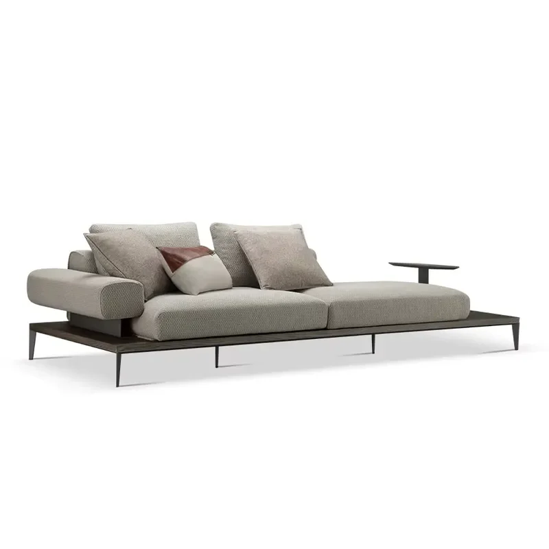 Modern Sofa Couch, Multi Layer Solid Wood Frame, Soft Fabric Upholstery, High Density Sponge Cushion, Sturdy Metal Hardware