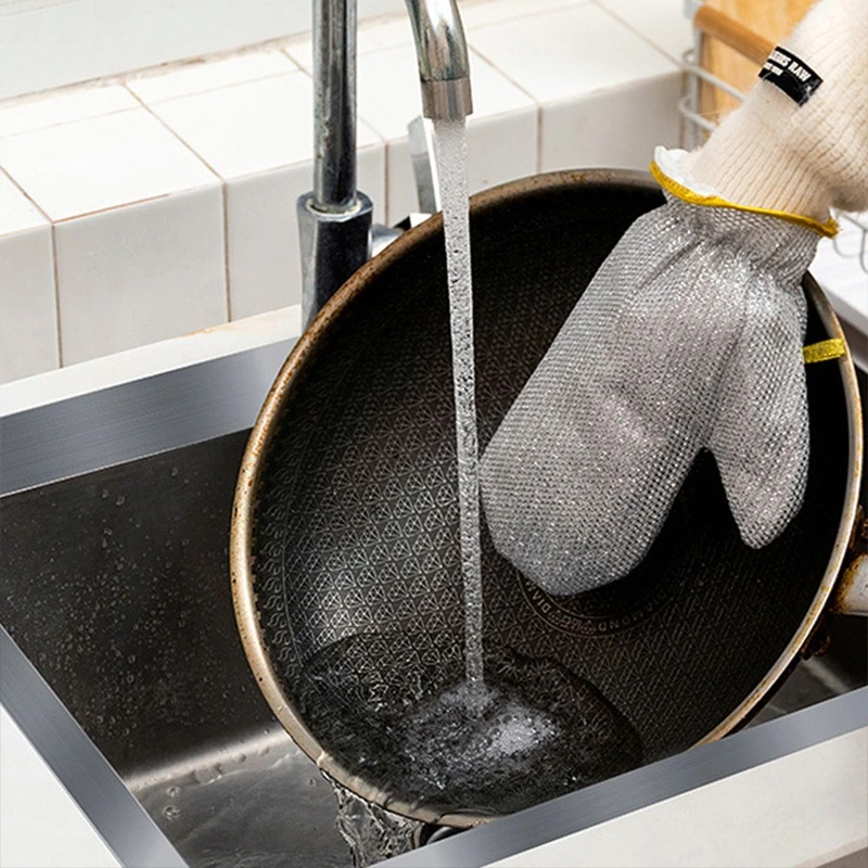 Wire Cleaning Cloths Cleaning Gloves Kitchen Dishcloths Dishrag Multipurpose Cleaning Wiping Rags Pan Pot Dishes Cloths Rag