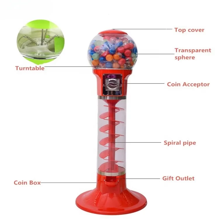 Children's toy ball capsule coin-operated gum candy marshmallow vending machine