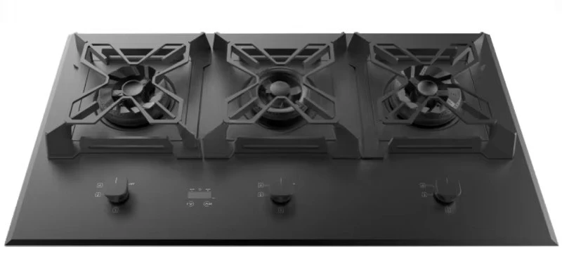 Gasherd LPG und NG 3-Brenner-Gasherd mit Timer