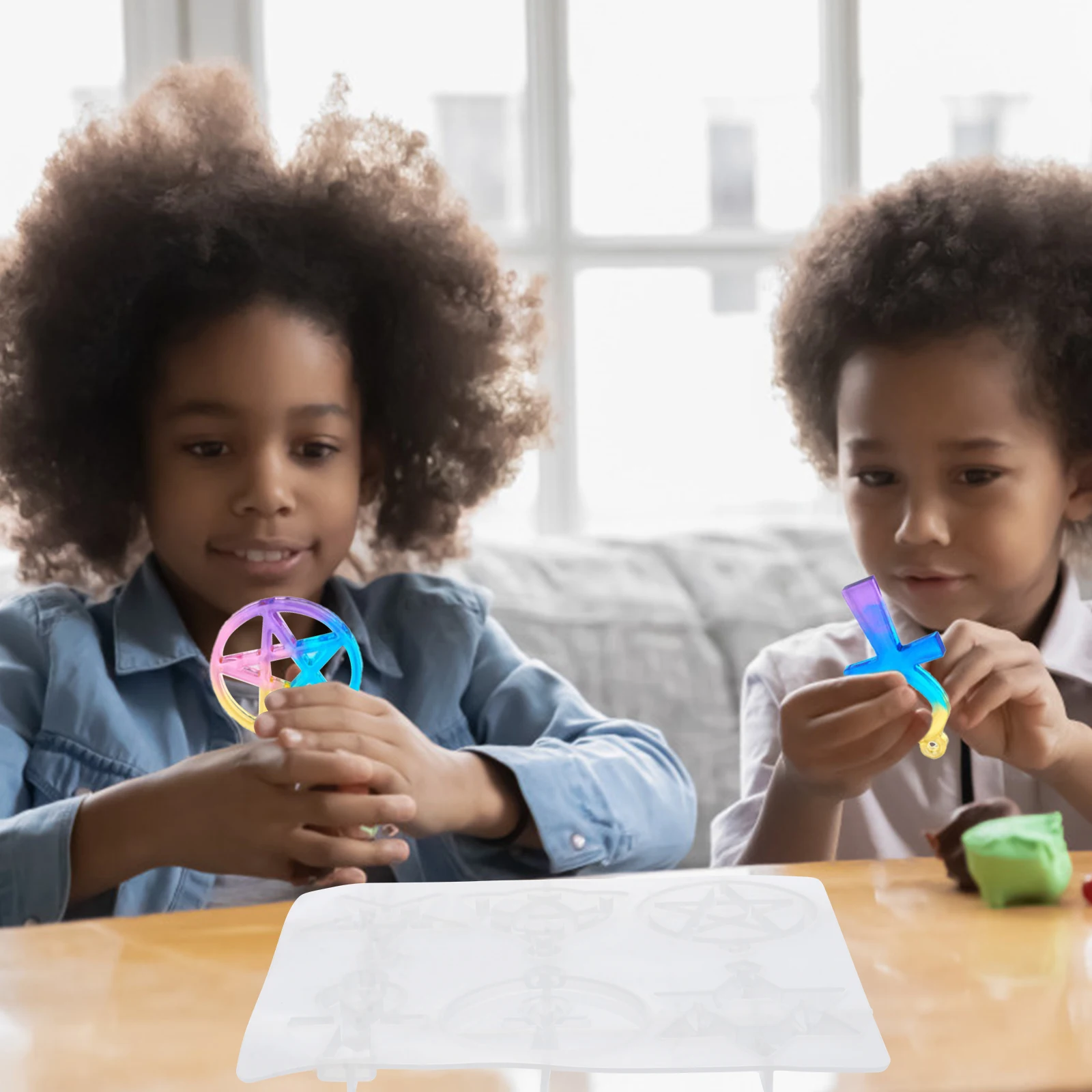 

Pentagram Jewelry Mold for Art Projects Casting Molds Crafts Making Pendant Silica Gel Creative