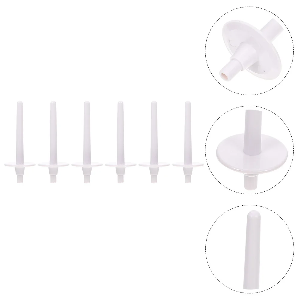 6Pcs Sewing Machine Spool Pin Plastic Bobbins Bobbin Winder Compact Small Thread Holder Sewing Accessories Bobbin Winder