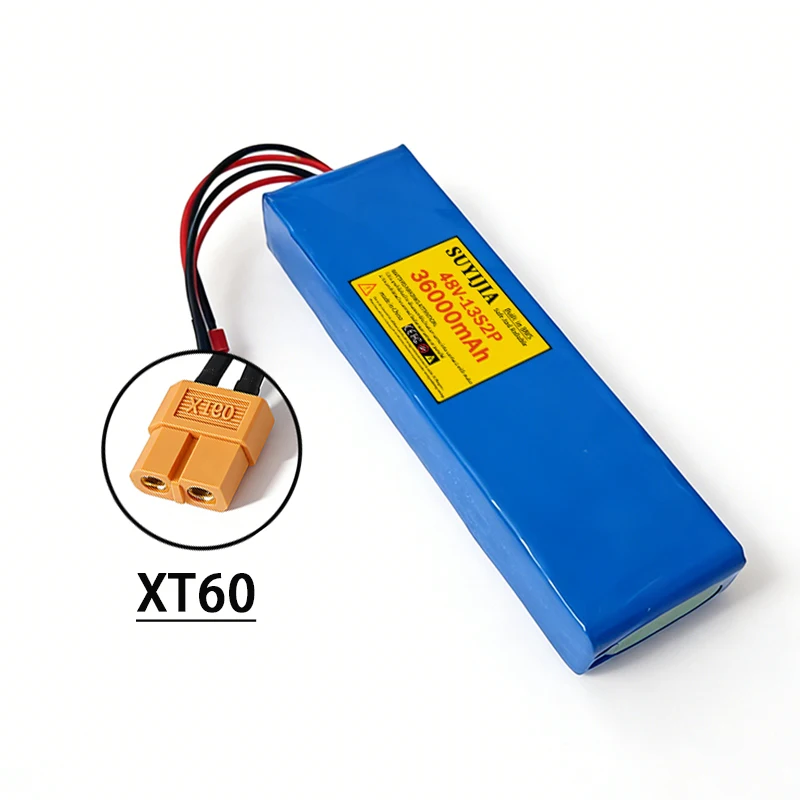 48V-13S2P 36000mAh new18650 lithiumbatterijpakket met ingebouwde 13S2P BMS-beschermingsplaat geschikt voor elektrische scooterbatterijen