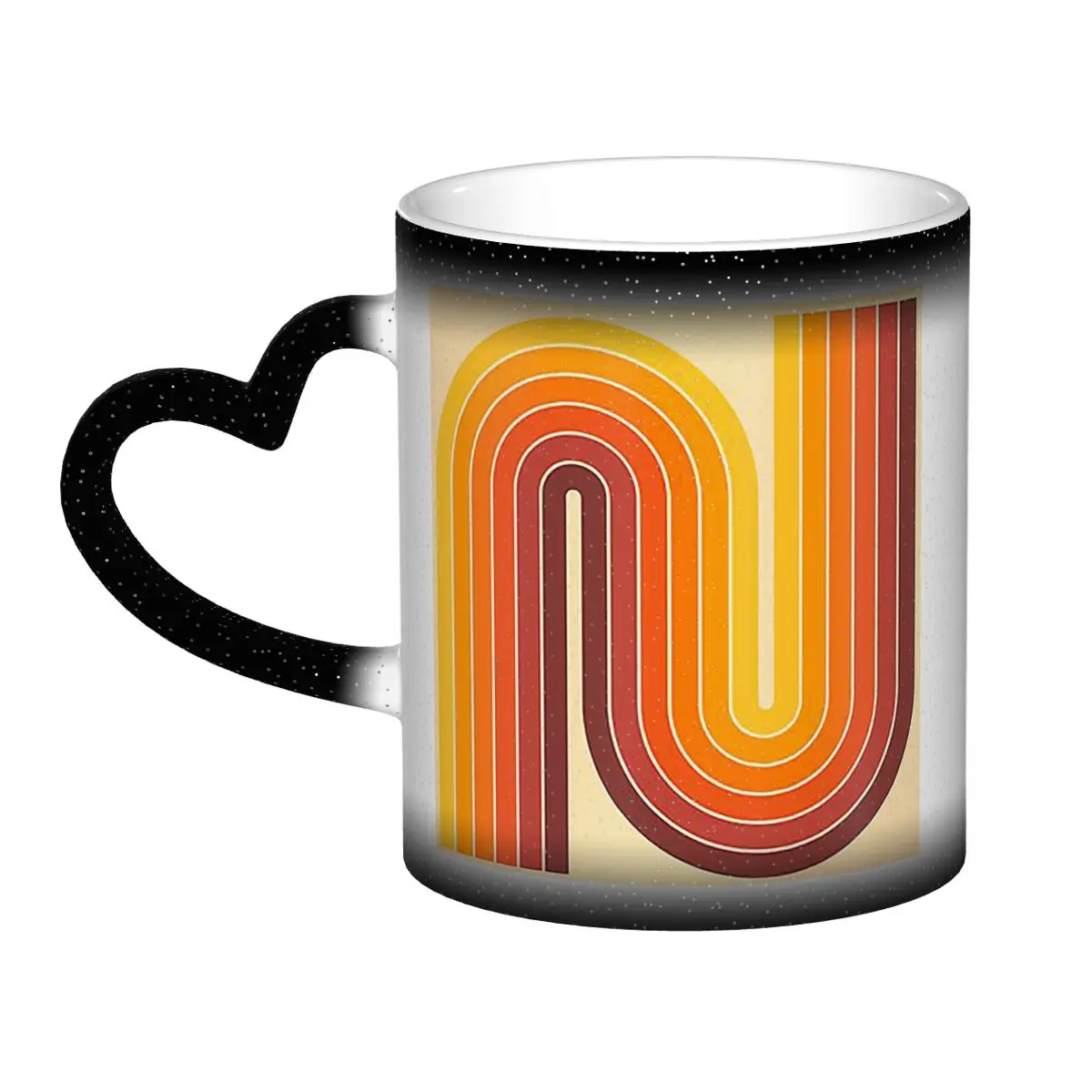 

Кружка в стиле ретро с геометрическим двойной аркой, 522, забавные керамические кофейные чашки, чайные кружки, чашка для молока, посуда для напитков, подарок для женщины и мужчины