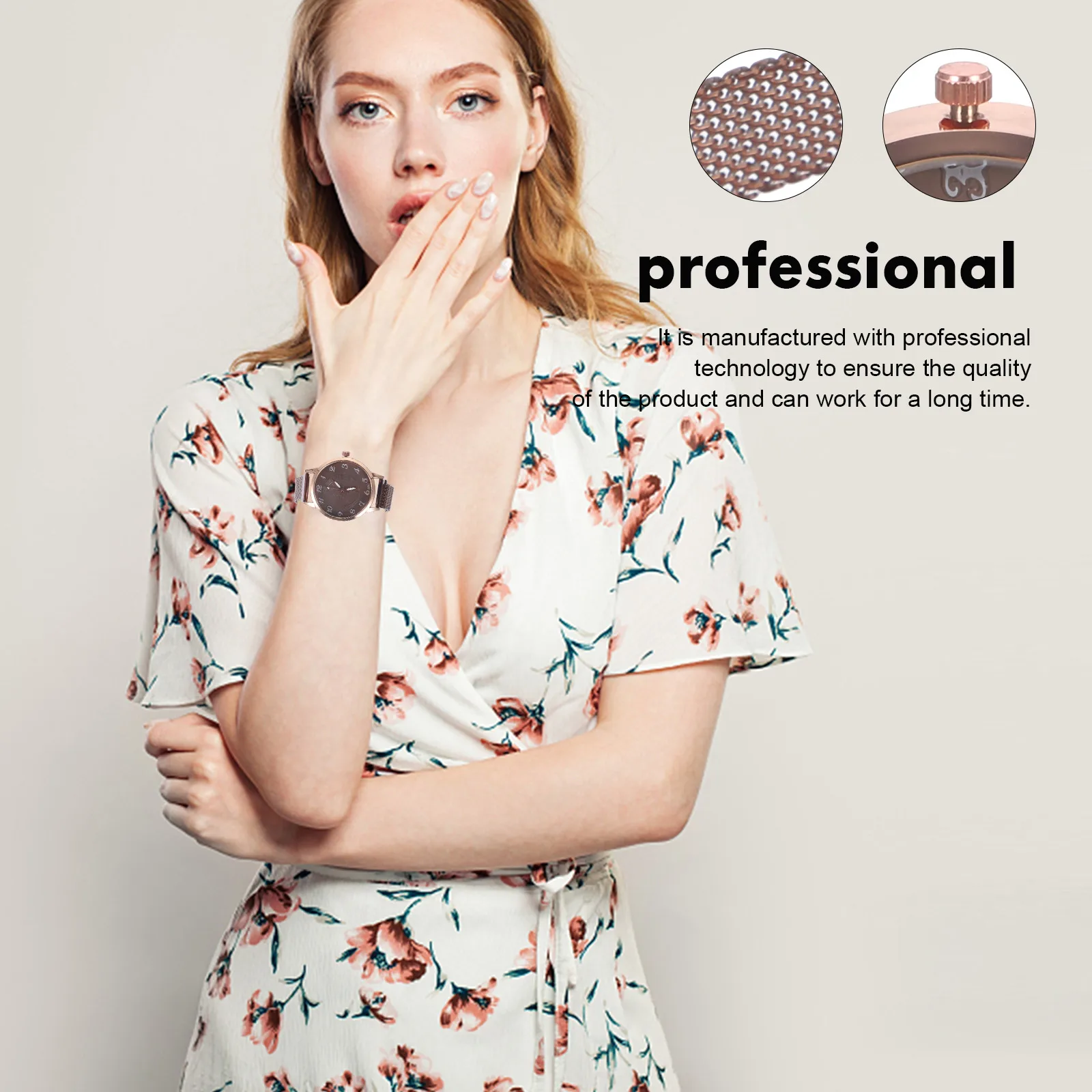 

Ladies Watch Vintage Fashion PU Simple Thin Strap Quartz Wristwatch Women EcoFriendly Durable