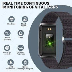 New Smart Watch Men Smart Health Wristband Women GPS Sport Trajectory 1ATM Waterproof All Day Healthy Monitor Fitness Bracelet