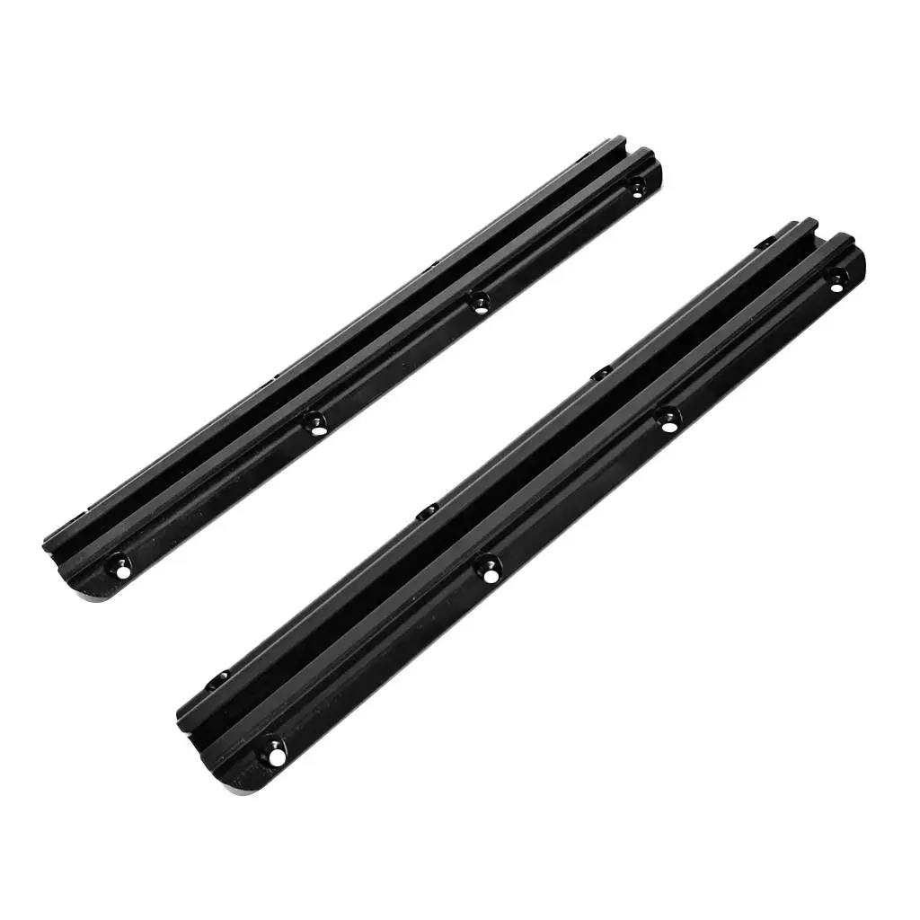 

Black Alloy Kayak Rail Track Rails Kayak Parts Kayak Accessories for Canoe Fishing Rod Racks Mounting