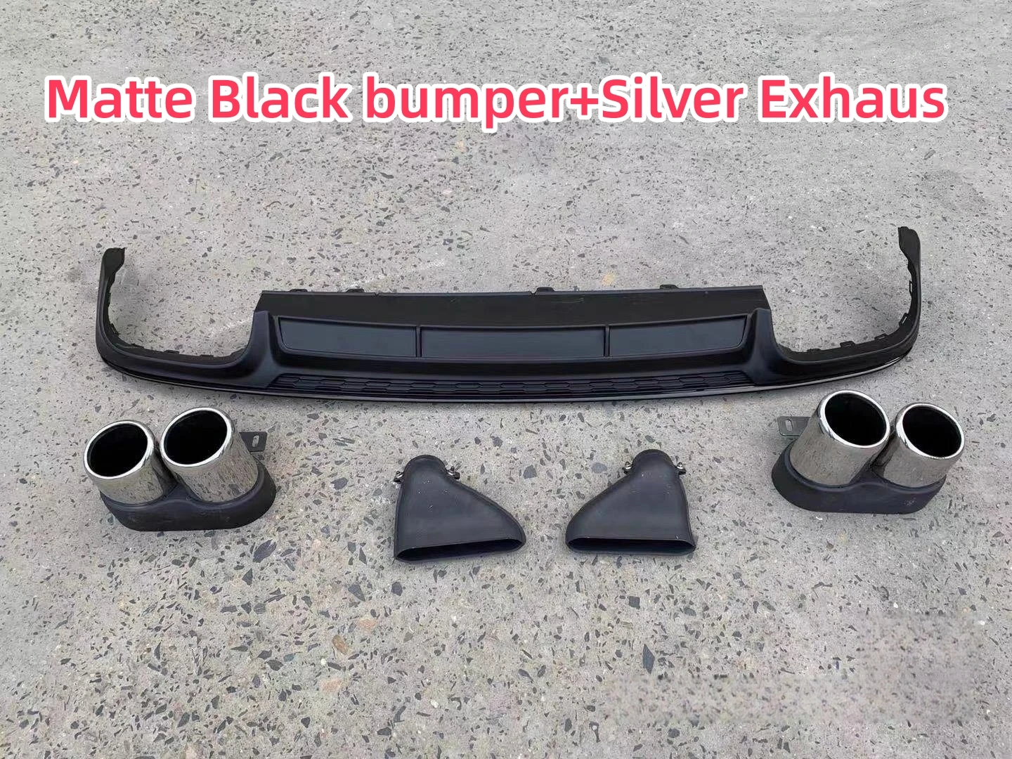 Achterbumper Diffuser Lip Voor Audi A6 S-lijn C8 S6 (Niet Voor Normen) 2019-2022 Auto Achterbumper Diffuser Lip met Uitlaat Tips