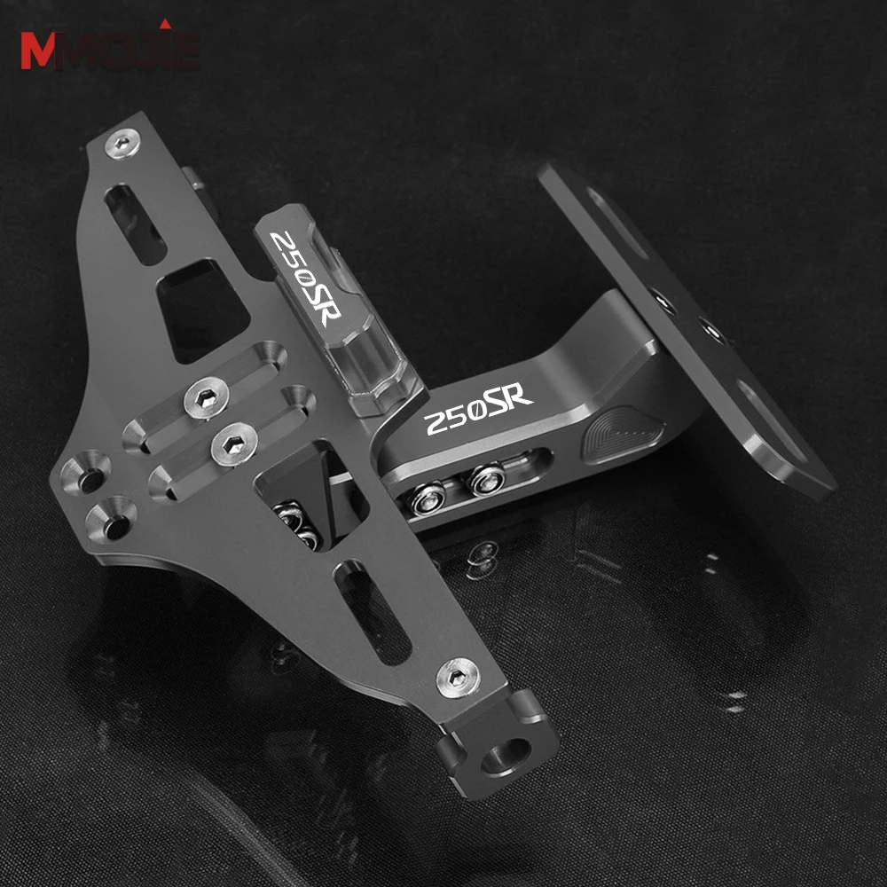 ل CFMOTO 250SR 250 SR 2024 2023-2019 2020 2022 SR250 دراجة نارية الخلفية لوحة ترخيص قوس حامل مصباح إشارة الانعطاف LED 2025 #5