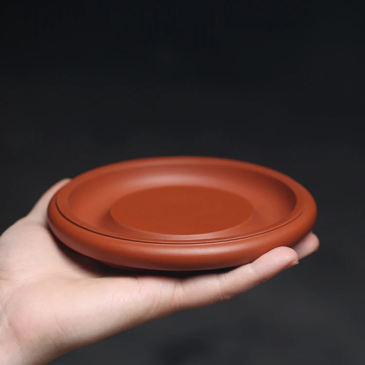 

Handmade Original Mine Red Clay Teapot Thi round Heat Resistant Tea Set Chinese Sle Pure Color Workmanip Tea Ceremony