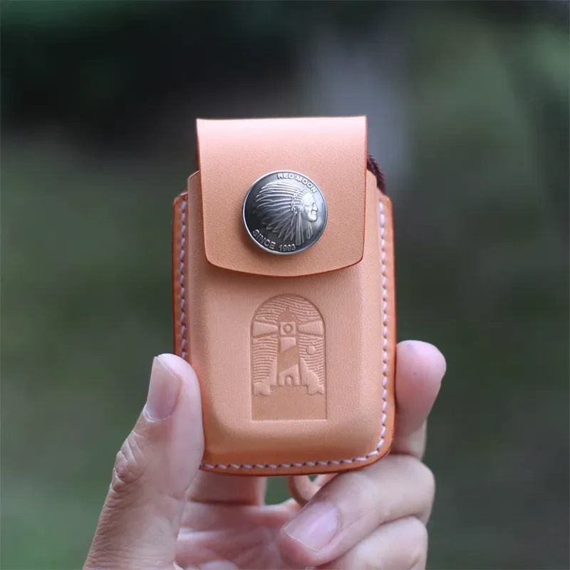 for New Range Rover Discovery Jaguar E-PACE Leather Handmade Key Case Buckle Cover Accessories