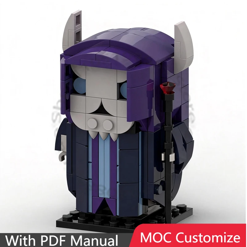 194-teiliges Brickheadz-Set im Lich-Stil, Modulares Baustein-Set zum Selbstgestalten, Einfaches Technologie-Design, DIY-Feiertagsgeschenk