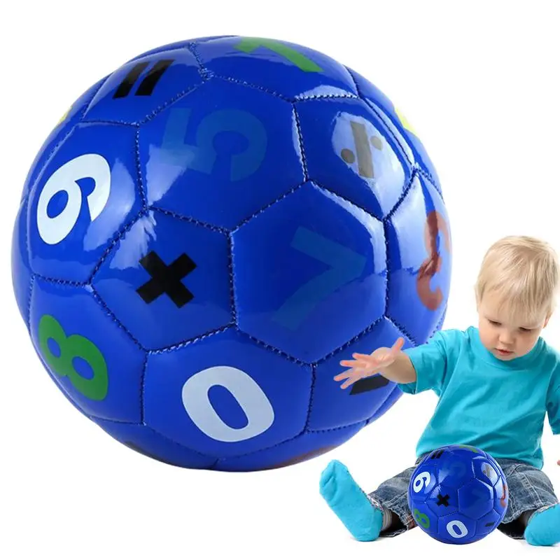 

Children's Soccer Ball Beginners Soccer Toy Ball With Math Pattern Learn To Play Soccer Boys Girls Enjoy Outdoor Fun Toy For Kid