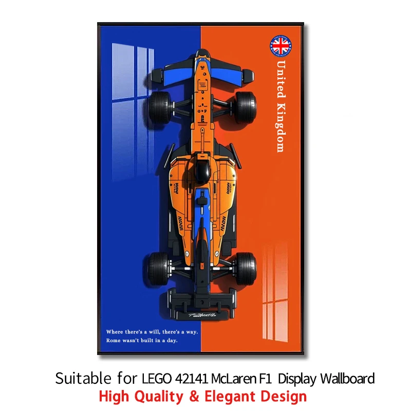 

NEW Wall Mount Display box Display Wallboard suitable for LEGO 42141 Mclaren F1 building block car model Photo Frame