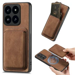 For Xiaomi 17 15 Ultra 17T 15T 14T 13T 11T Pro 5G 2In1 Detachable Leaher Card Magnet Back Case Mi 11 Lite 15T 17 Pro Max Cover