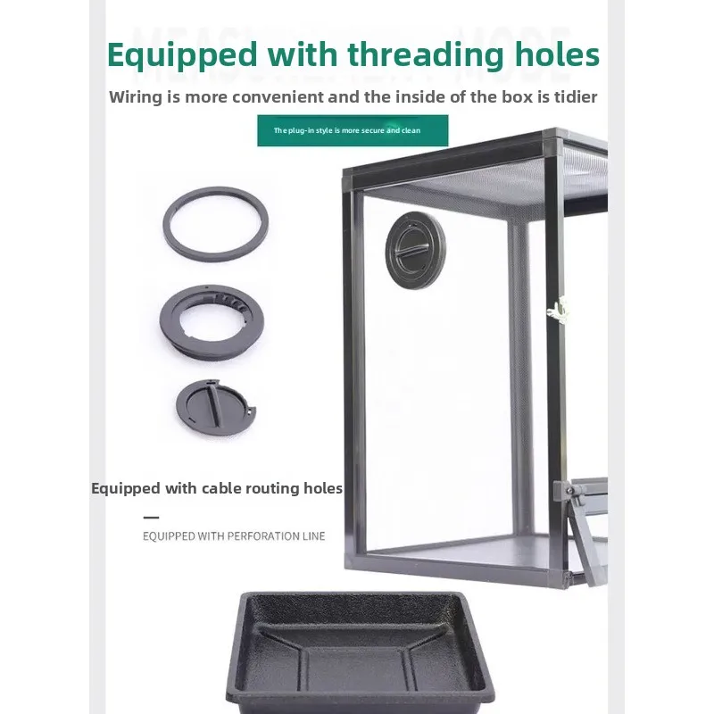 High definition climbing pet feeding box cage aluminum alloy mesh cage insulation climbing pet box