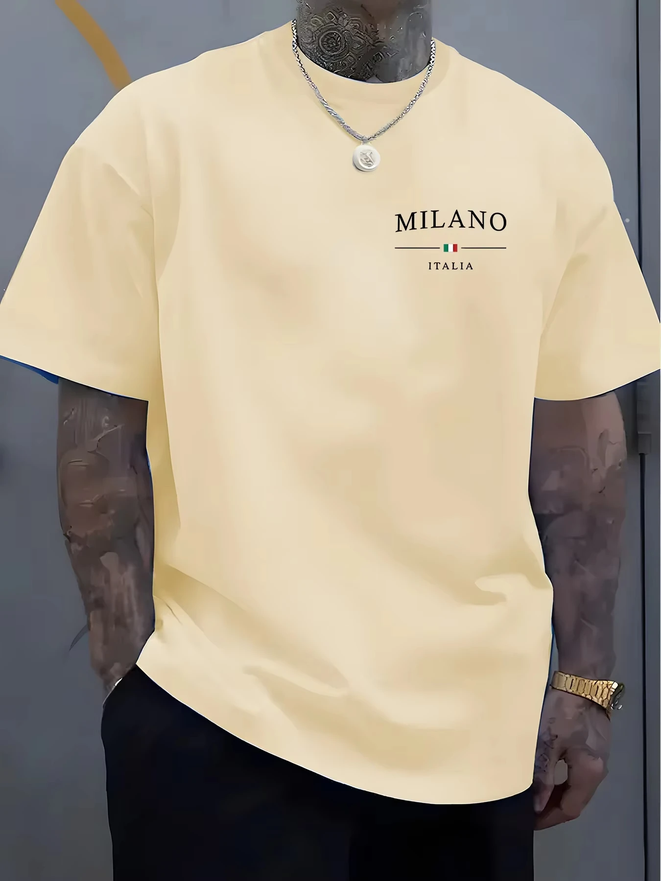 Мужская повседневная футболка  – обзор и цена Street Fashion Milan