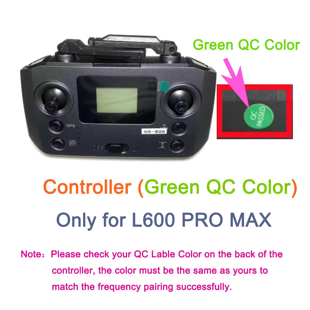 جهاز تحكم عن بعد بشاشة كبيرة مع شفرة أصلية لطائرة LYZRC L600 PRO MAX بدون طيار احترافية كوادكوبتر شاشة LCD ملحقات طائرة بدون طيار