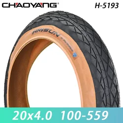 CHAOYANG ARISUN 20x4.0 Fat Tire Snow Bicycle Mobilebike 20PSI Brown Edge Anti-slip Electric Beach 60TPI Bike MTB Bicycle Tire