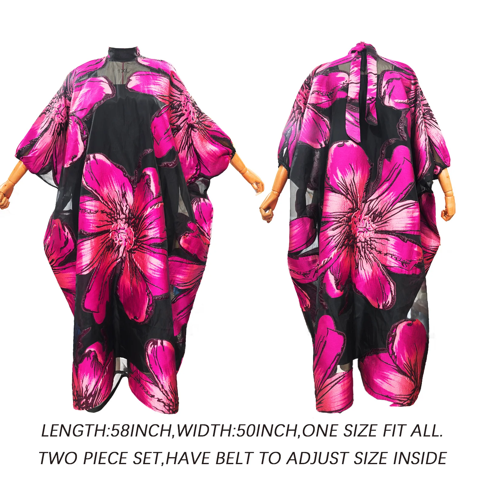 Tenue africaine pour femmes Abaya broderie grande taille robe d'église de fête élégante