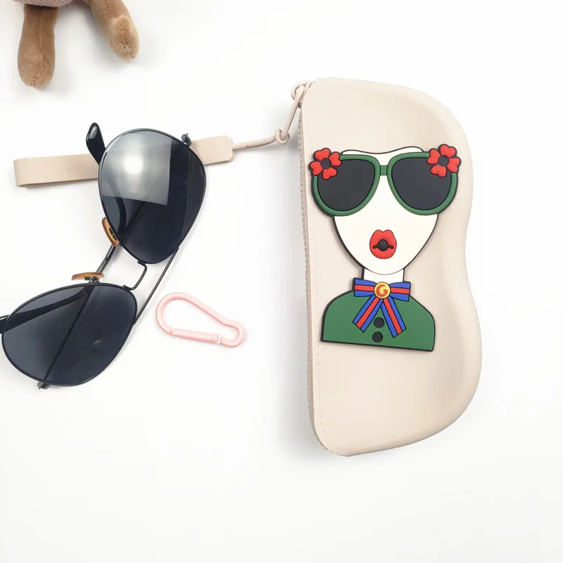 متعددة الوظائف سيليكون نظارات حقيبة مقاوم للماء الغبار سيليكون النظارات حقيبة التخزين العناصر الصغيرة حقيبة السفر هدية