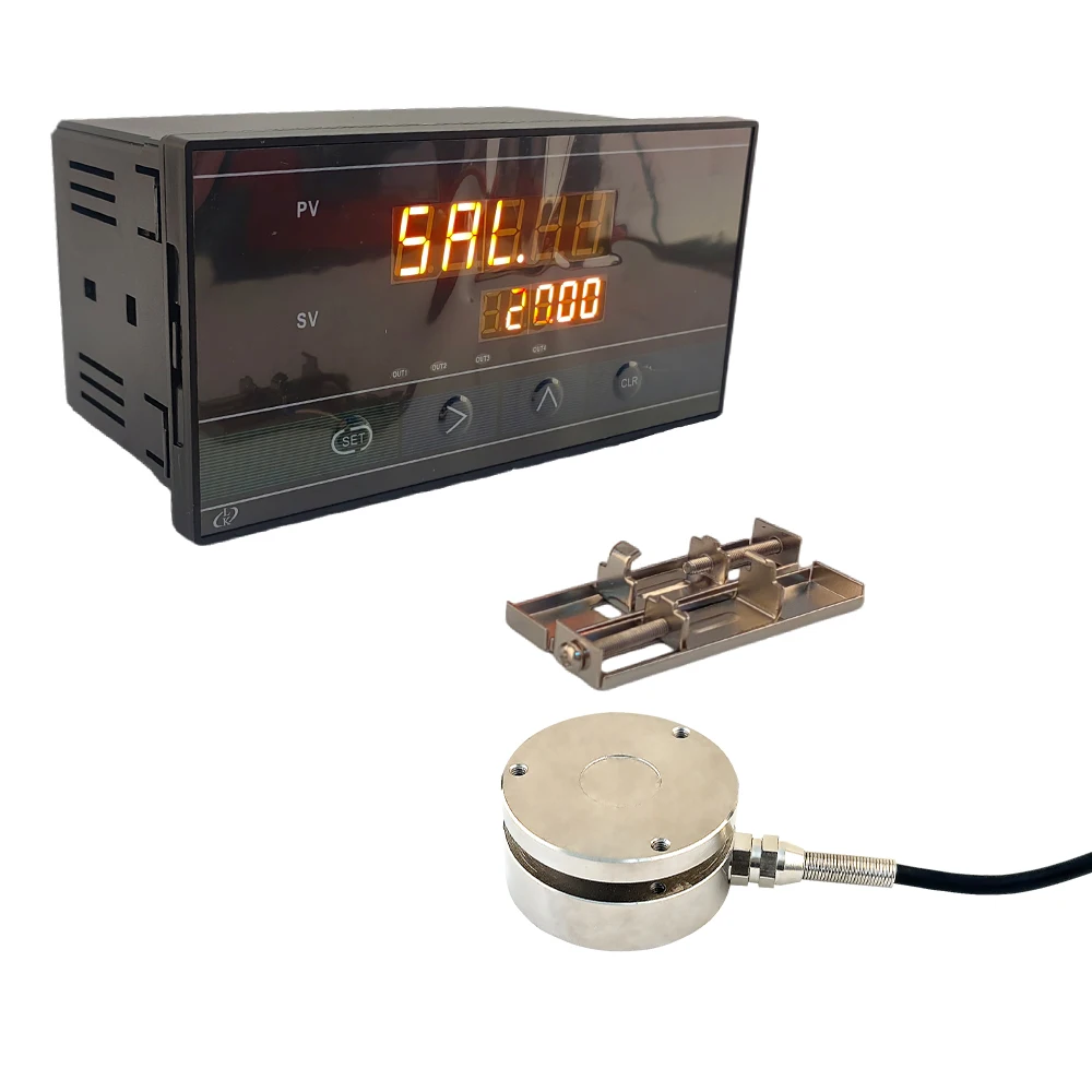 High Precision Spoke Load Cell and Digital Display Controller Set 100kg 500kg 1t 2t 5t Pressure Sensor Indicator Kit