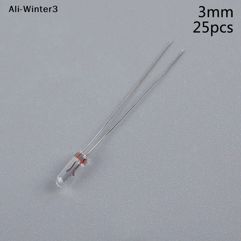 

（YY）25Pcs 2025 New 5mm 4mm 3mm Clear 12V Mini Bulb Of Wheat Rice Bulbs Switch Button Bulbs