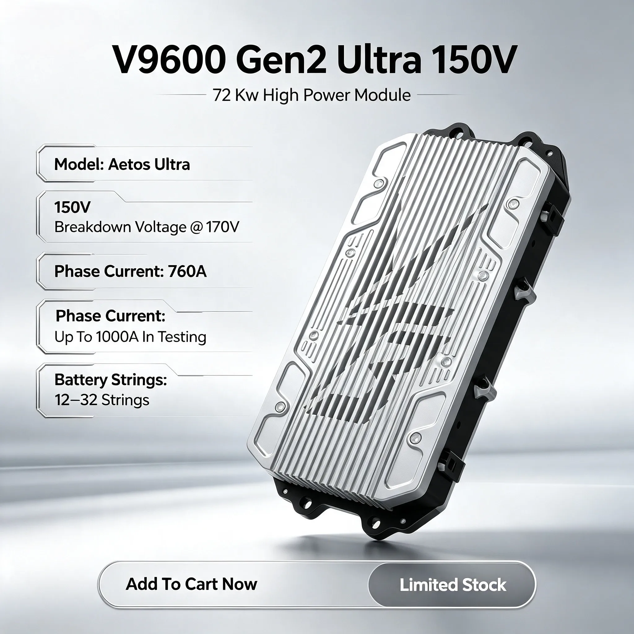NEW VTB V9600 GEN2 AETOS Ultra 150V 760A 12S-32S 72kW Brushless Motor Controller for Sur-Ron/Talaria/E-Ride - Note Vehicle Model