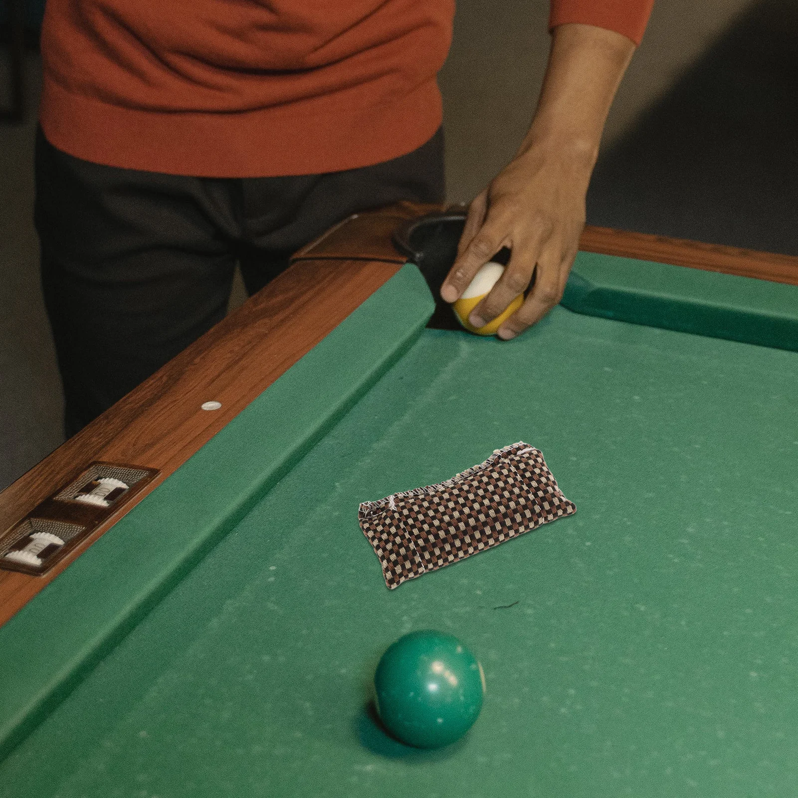 ผ้าเช็ดทำความสะอาดไม้คิวพูล อุปกรณ์เสริมบิลเลียด สนุกเกอร์ สำหรับขัดไม้คิว อุปกรณ์เสริมไม้คิวพูล