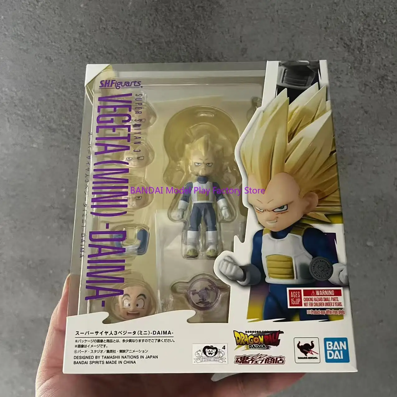 In Stock Original Bandai SH Figuarts SHF Dragon Ball Daima Vegeta Mini SS3 Action Figures Anime Model Toys Collection