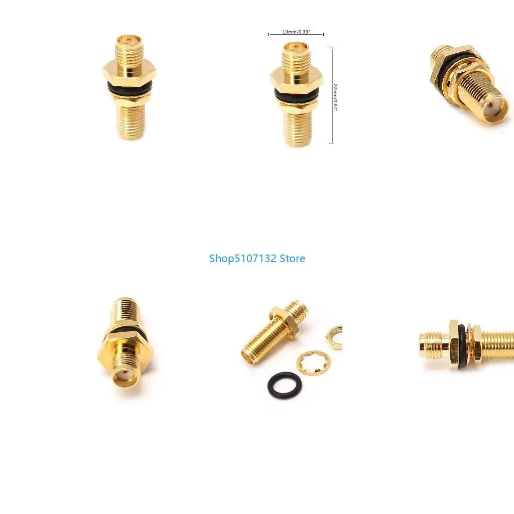 87HD SMA Female RF Connector Straight Coaxial Converter Adapter Panel Mount O-Ri