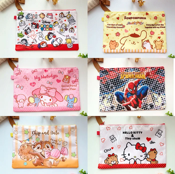 Sanrio cartoon file bag A4 single-layer information bag Snoopy student homework classification storage bag stationery wholesale