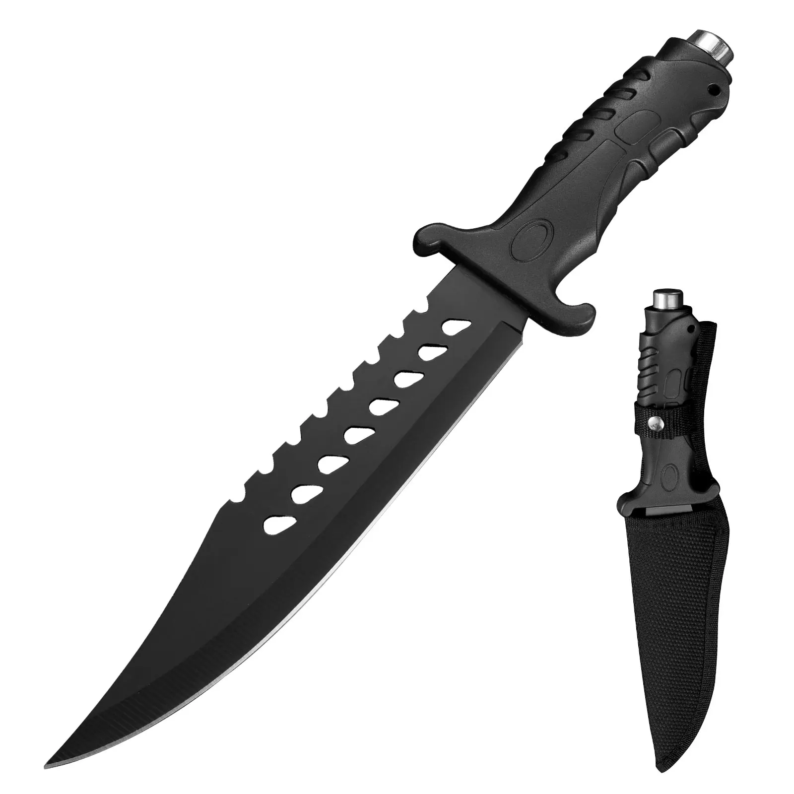 1pc Camping Military Tactical Knife and Wilderness Survival Knife, EDC Fixed Blade, Self-Defense, Multi-purpose Cutting Knife