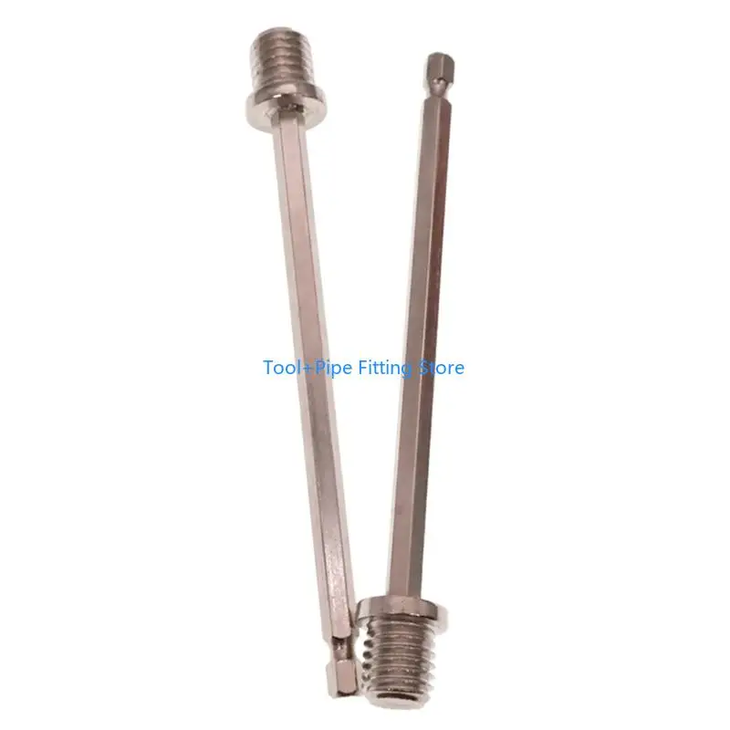 F92B 140mm Extended Rod M14 Thread Hexagonal Drill Adapter Power Tool Extension