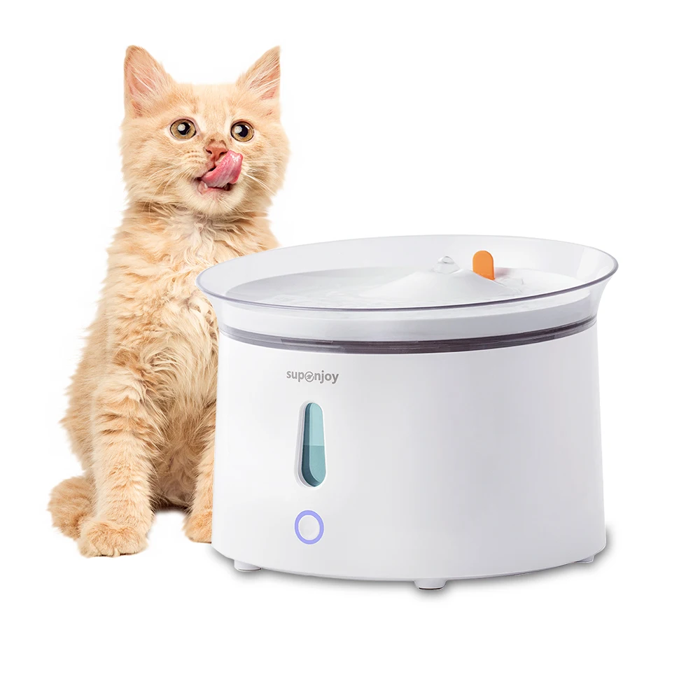 

2.4L Flowing Water Automatic Cat Water Fountain Self Cleaning Circulation System Pet Water Fountain With Filter